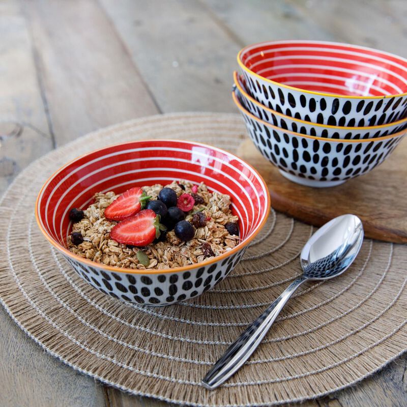 Mikasa Red Swirl Does It All Bowl 15.7cm image number 2